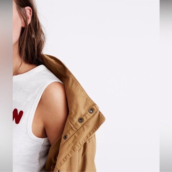 Madewell Prospect Jacket Utility Canvas Full Zip in Dark Sahara Neutral Size XXS - Picture 4 of 16